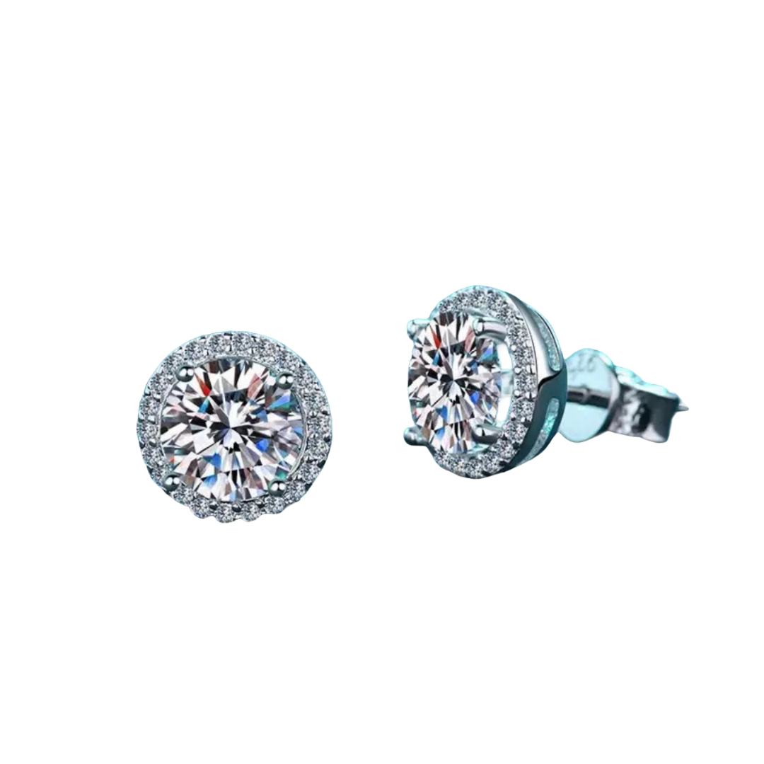 Pendientes "TUPAC" Plata 925 - Moissanita