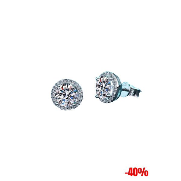 Pendientes "TUPAC" Plata 925 - Moissanita