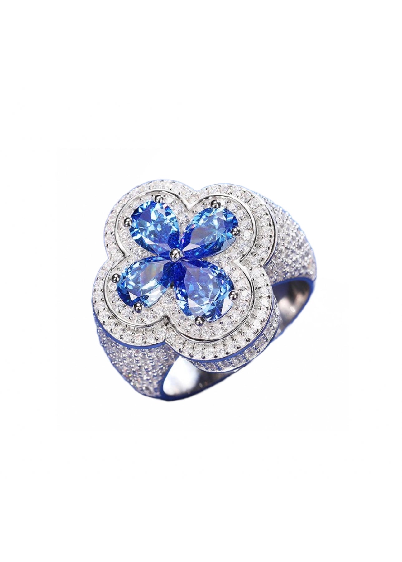 Anillo “Blue KATERIN” Plata 925 - Moissanita