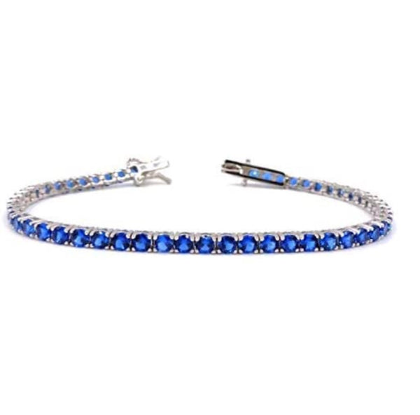 KATERIN – PULSERA DE TENIS PARA HOMBRE EN PLATA RODIADA MADE IN ITALY