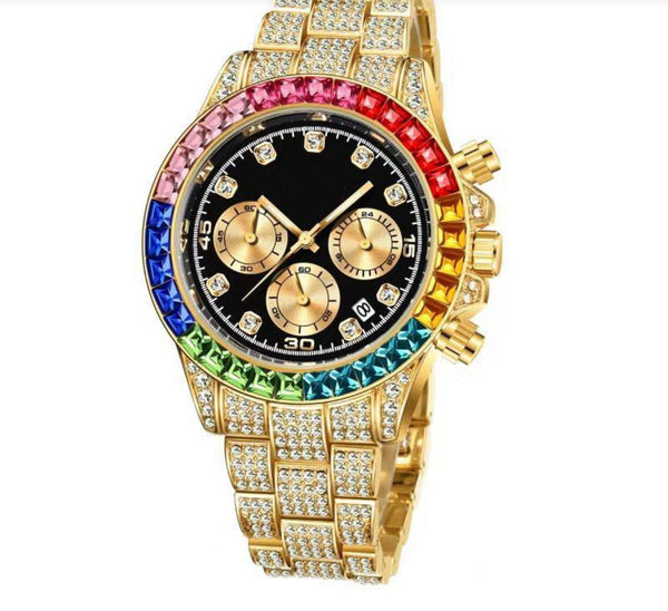 Reloj Katerin “Arco iris dorado y negro”