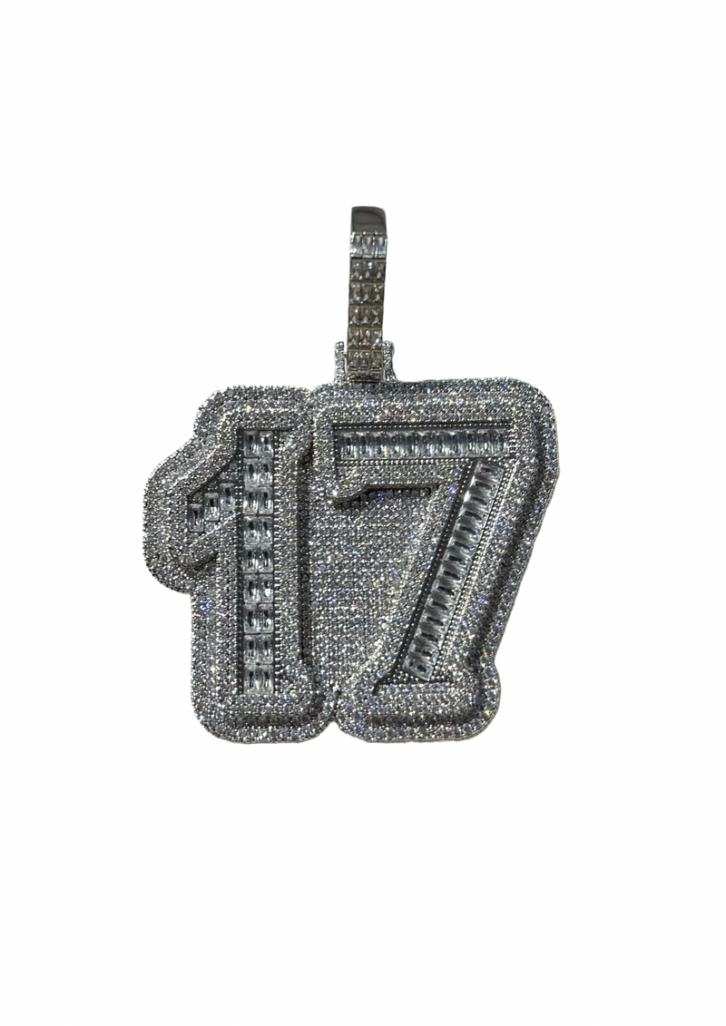 “17 XXXTENTACION” Colgante de plata