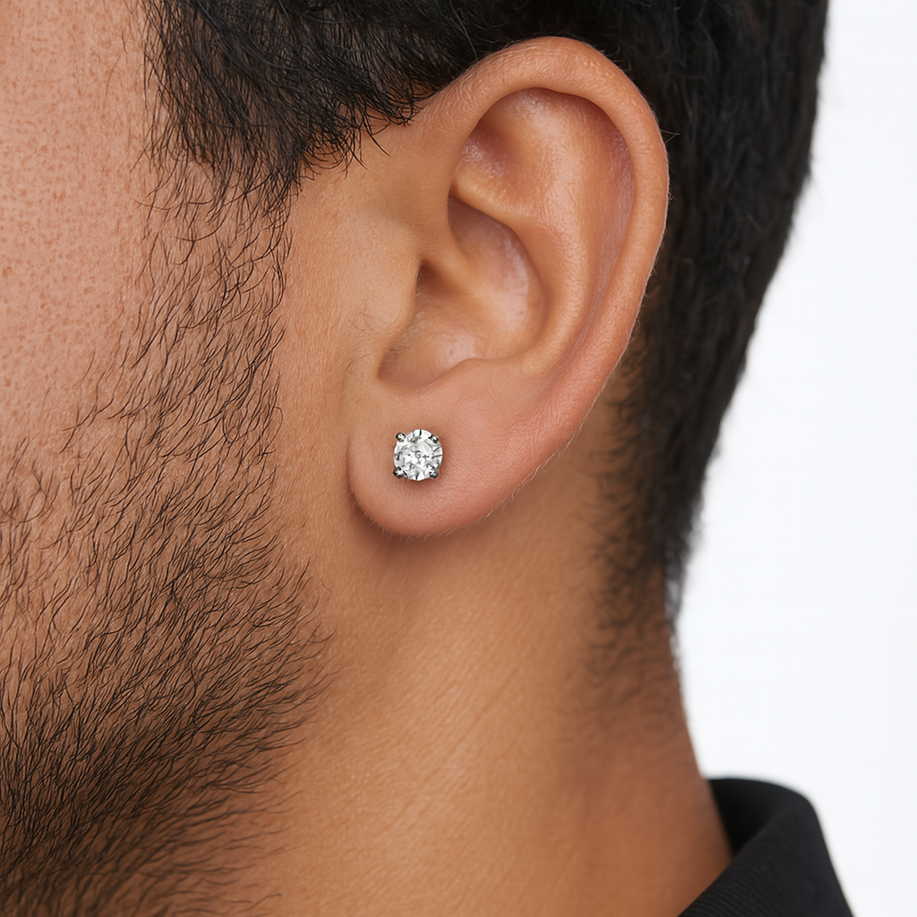 PENDIENTES “PUNTO DE LUZ” DE PLATA 925 6MM