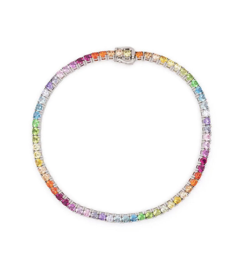 Pulsera Tenis "RAINBOW" en Plata 925