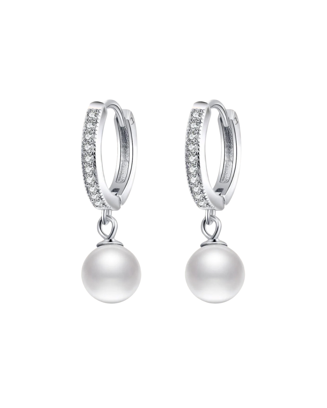 Orecchini "Perla Ice" Argento925 - Moissanite